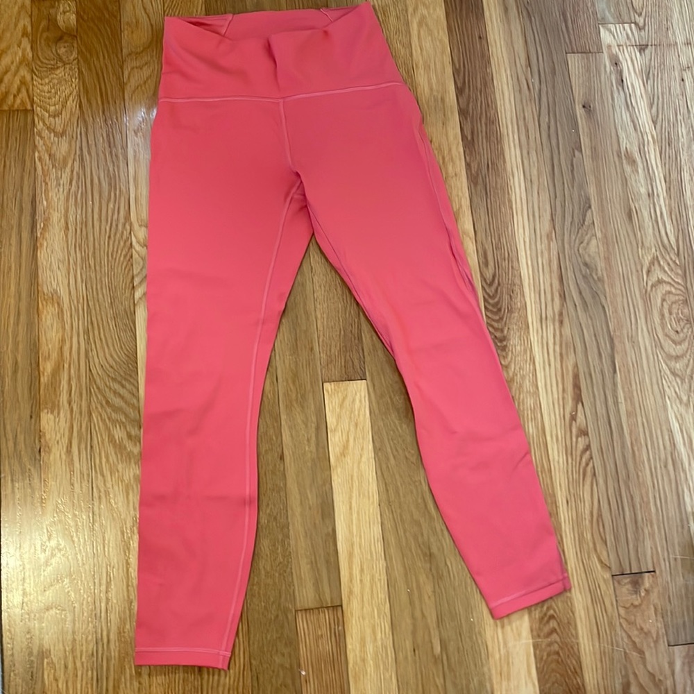 Lululemon salmon yoga pants